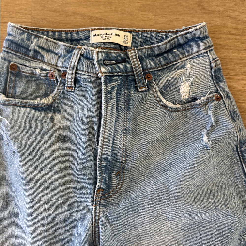 Abercrombie & Fitch Jeans Women 24 00 High Rise The Skinny High Rise Curve Love - Picture 4 of 4